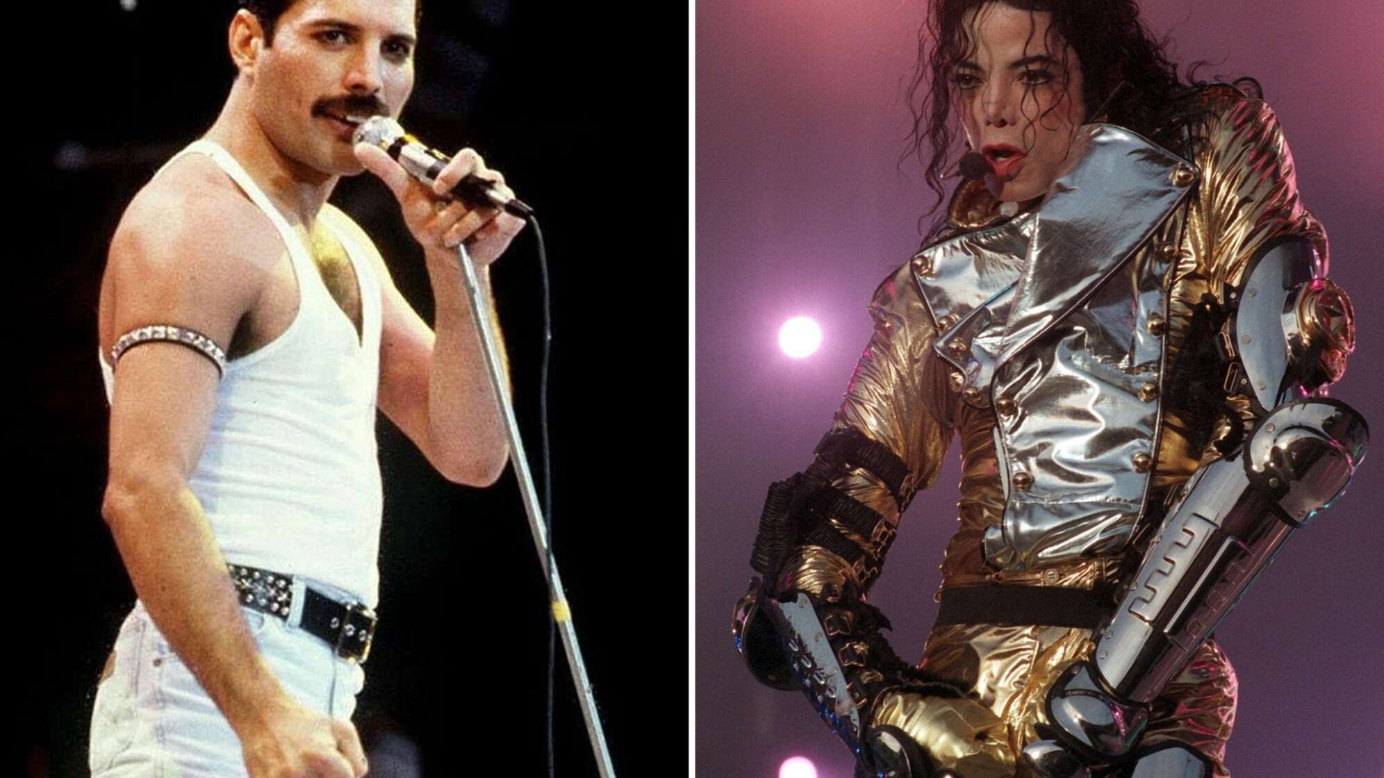 Freddie Mercury und Michael Jackson