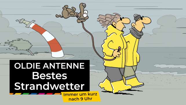Bestes Strandwetter - um kurz nach 9 Uhr im Radio
