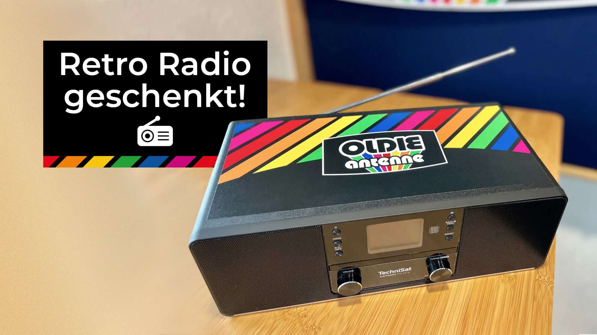 Retro Radio geschenkt