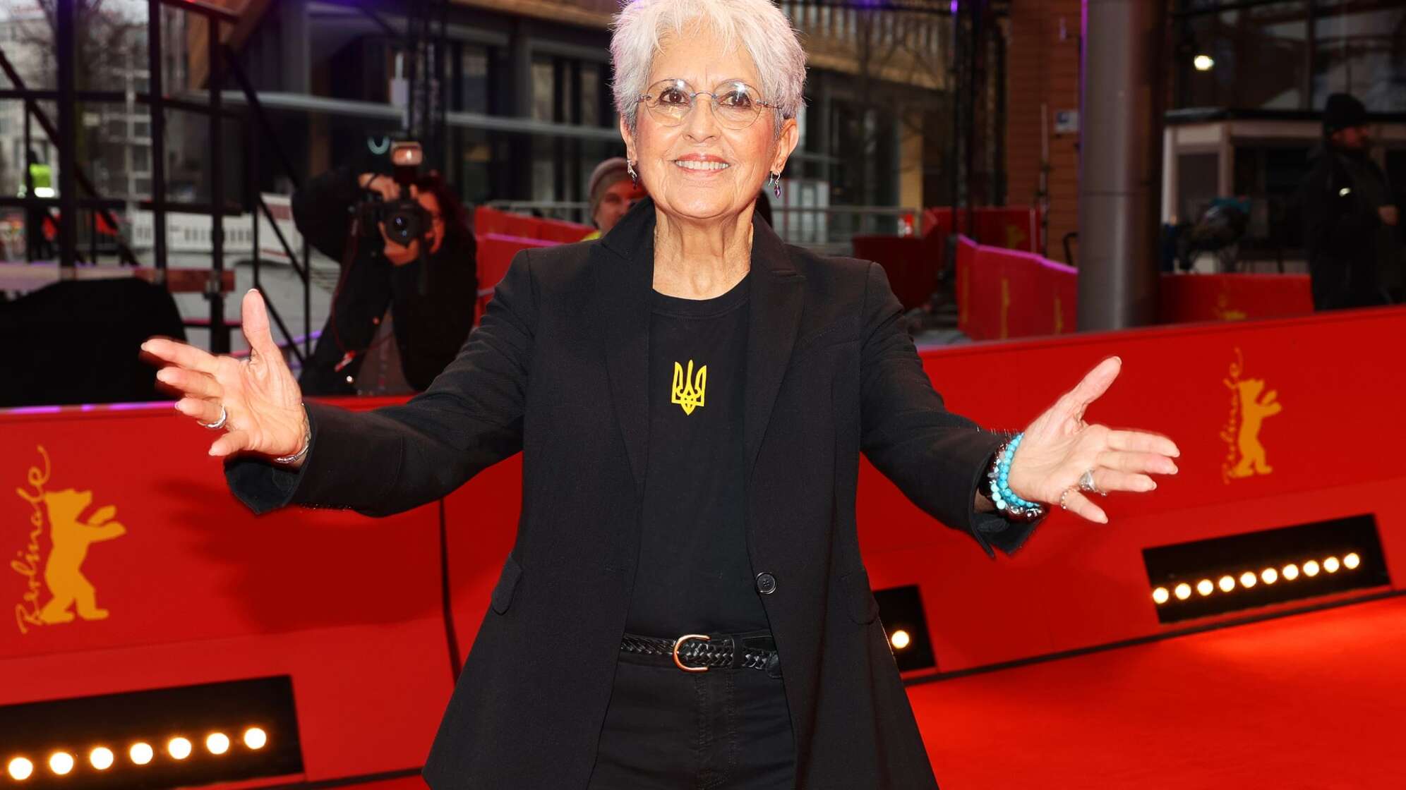 Die US-Sängerin Joan Baez