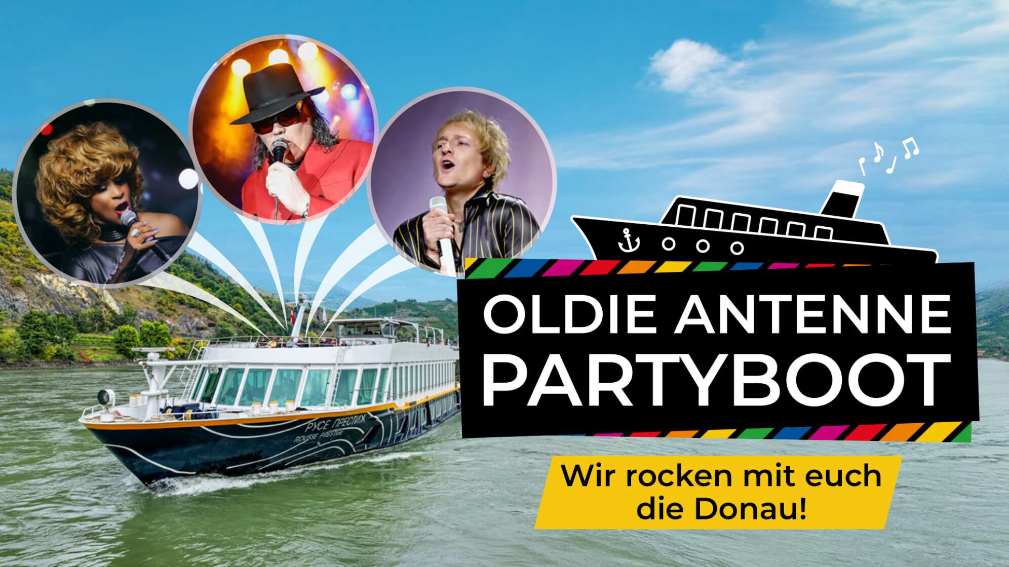 Das OLDIE ANTENNE Partyboot