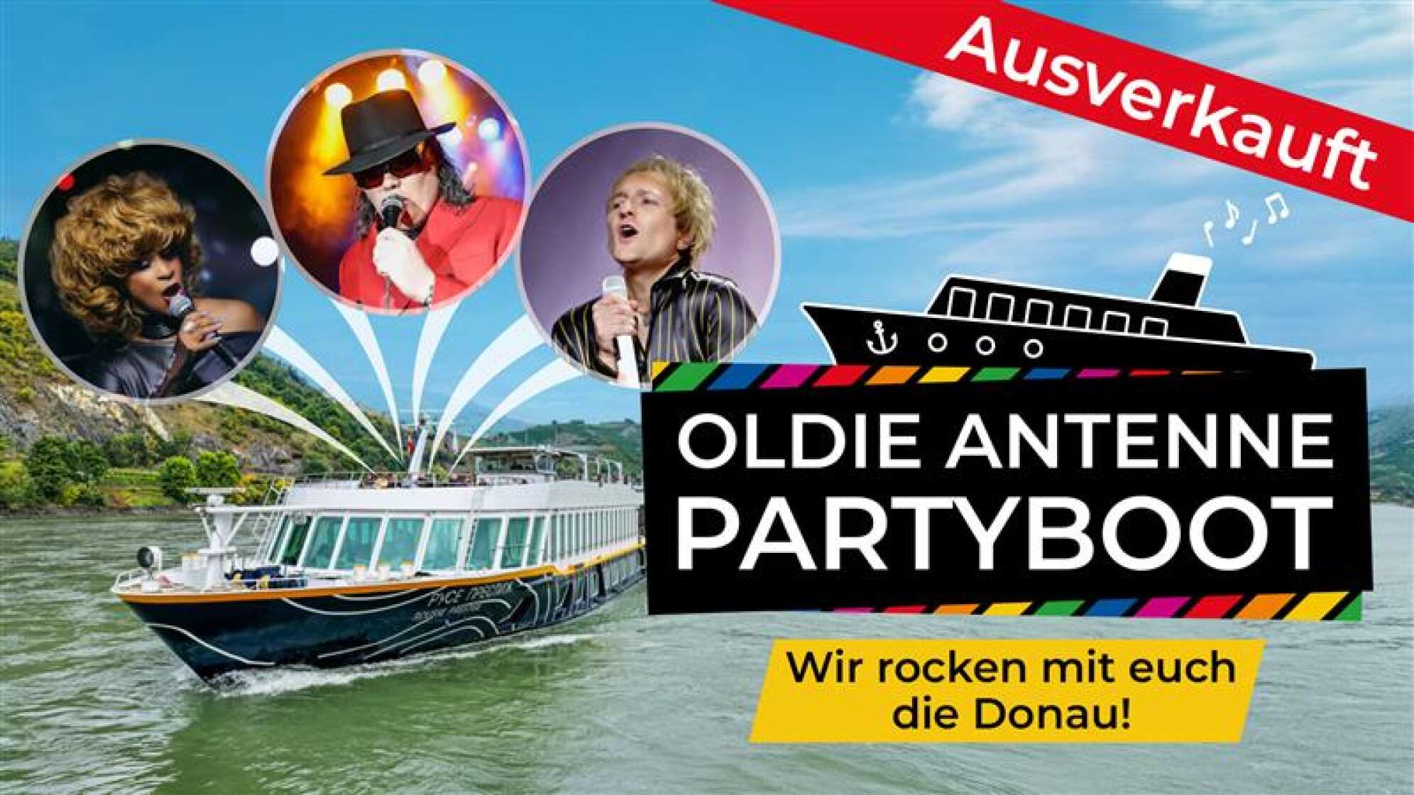 Das OLDIE ANTENNE Partyboot