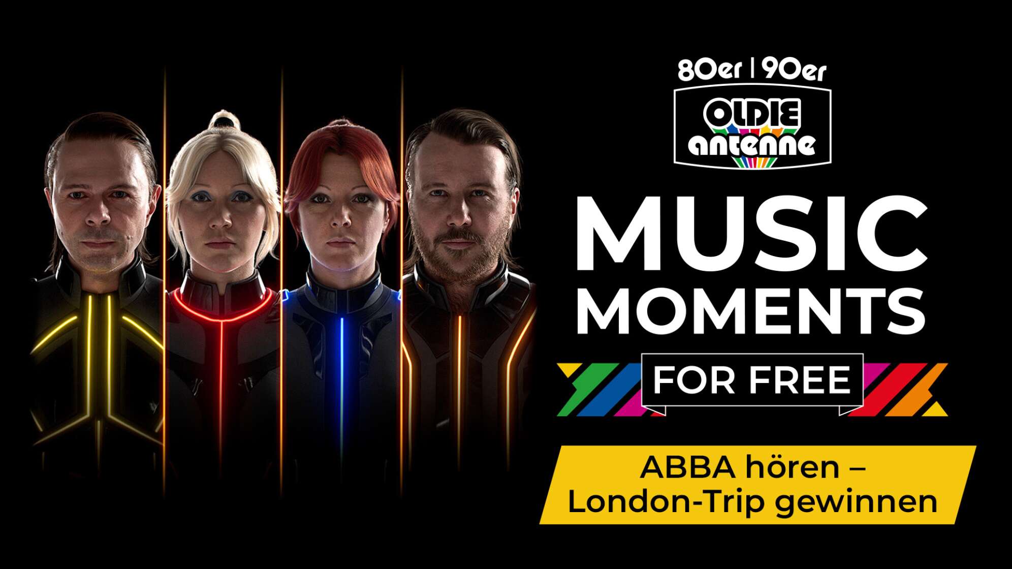ABBA hören - London-Trip gewinnen