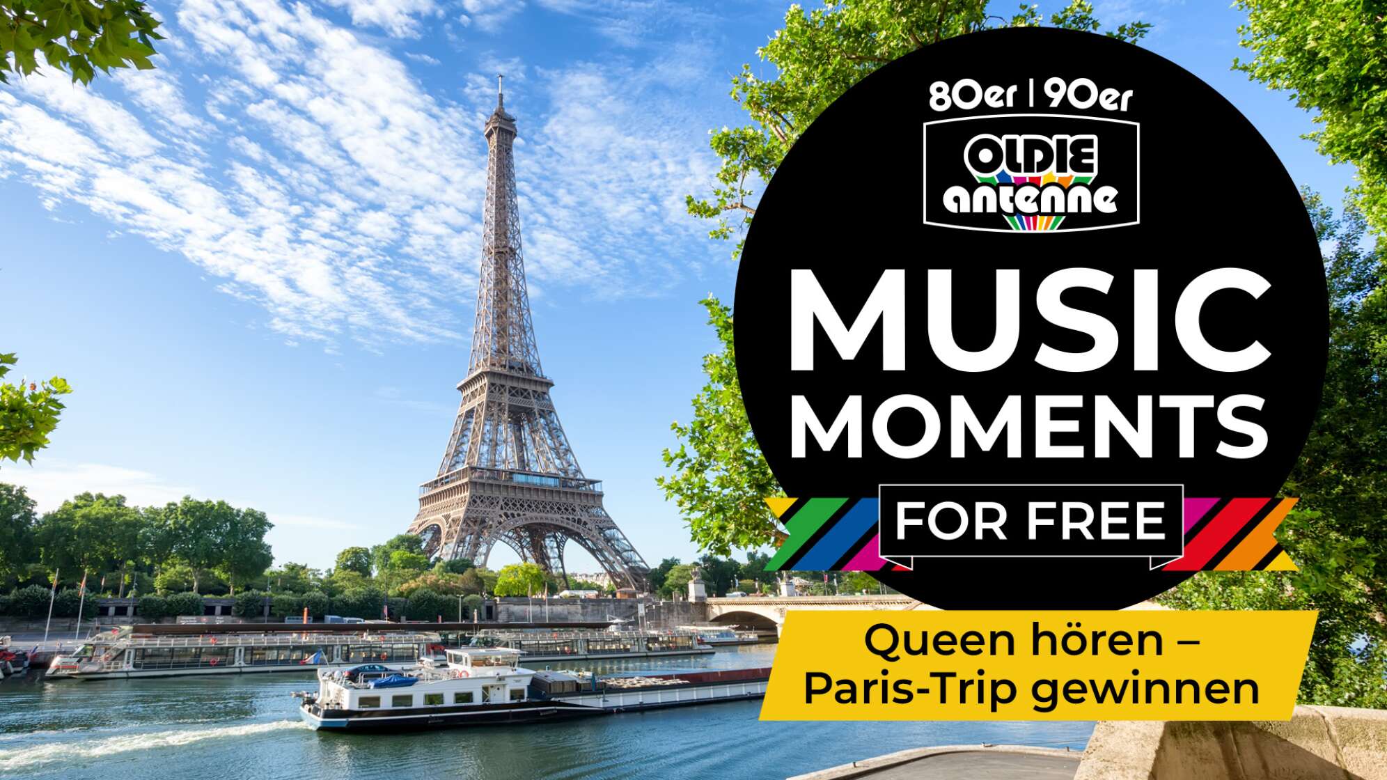 Queen hören – Paris-Trip gewinnen